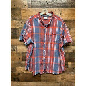 Columbia Regular‎ Fit Men's Short Sleeve Button Up Size XXL